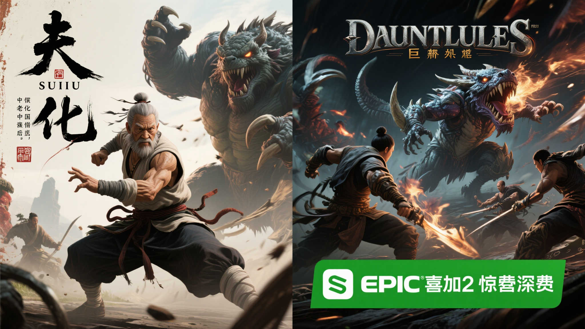 Epic免费放送:《师父》与《巨兽浩劫》双重惊喜!《绝递必达》国区受限 Epic喜加二的惊喜之作: 师父与巨兽浩